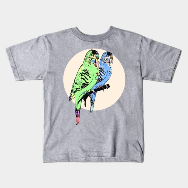 Budgie Kids T-Shirt by Brieana